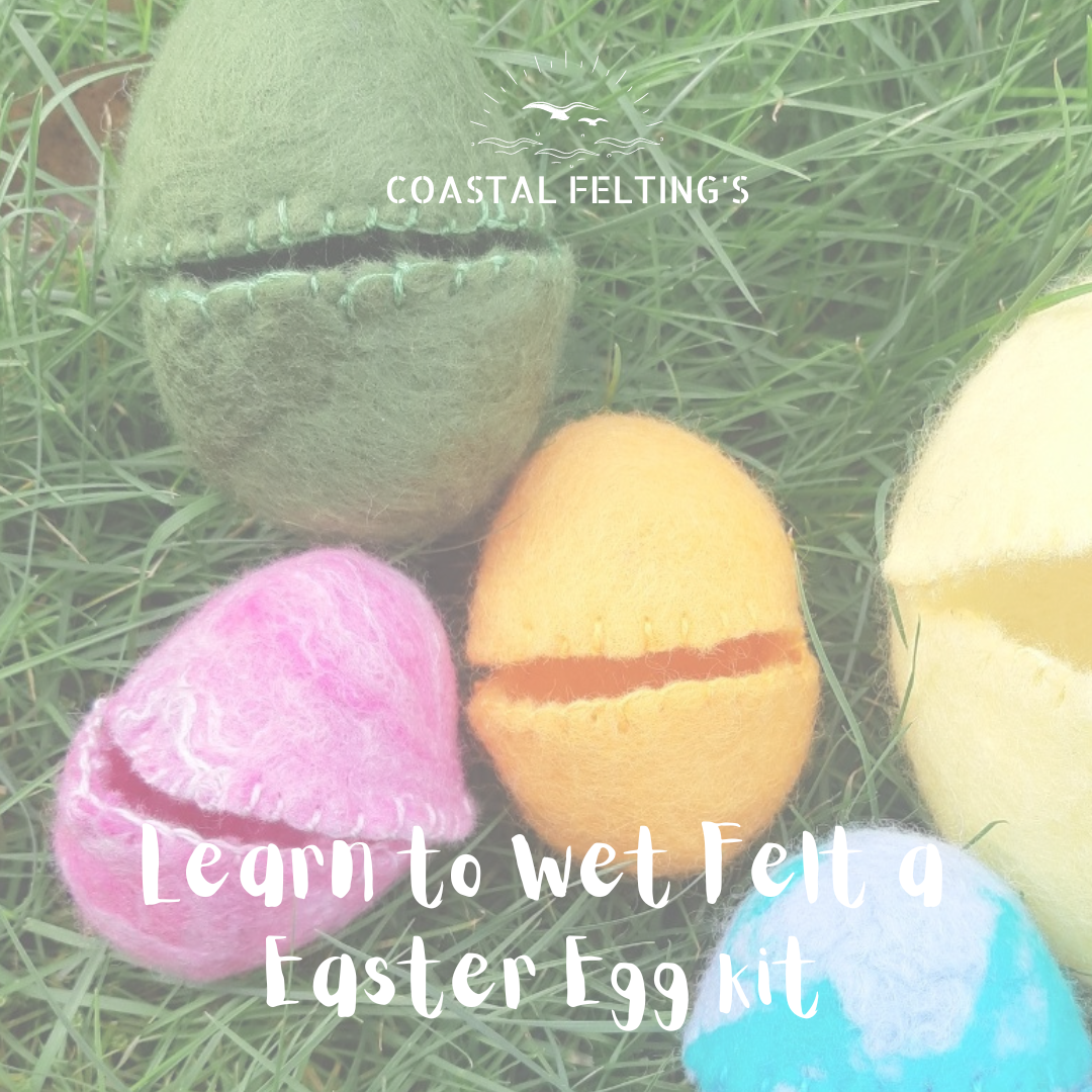 Coastal Felting - Wholesale DIY craft kit - Learn to felt a Hollow Easter Egg Kit, DIY Craft Kit0