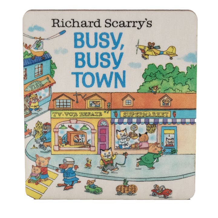 Richard Scarry Wood Magnet- Busy Town for wholesale by LaserMach