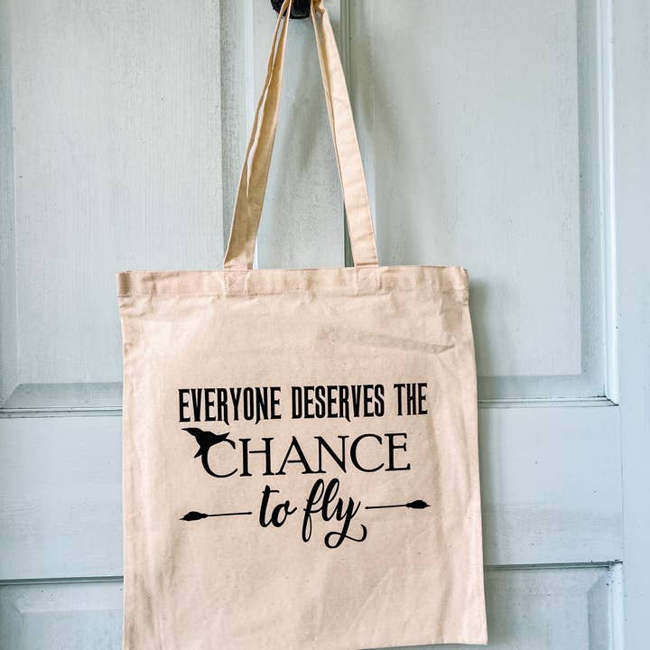 Everyone Deserves a Chance to Fly - Wicked Tote Bag for wholesale by Love Her Work
