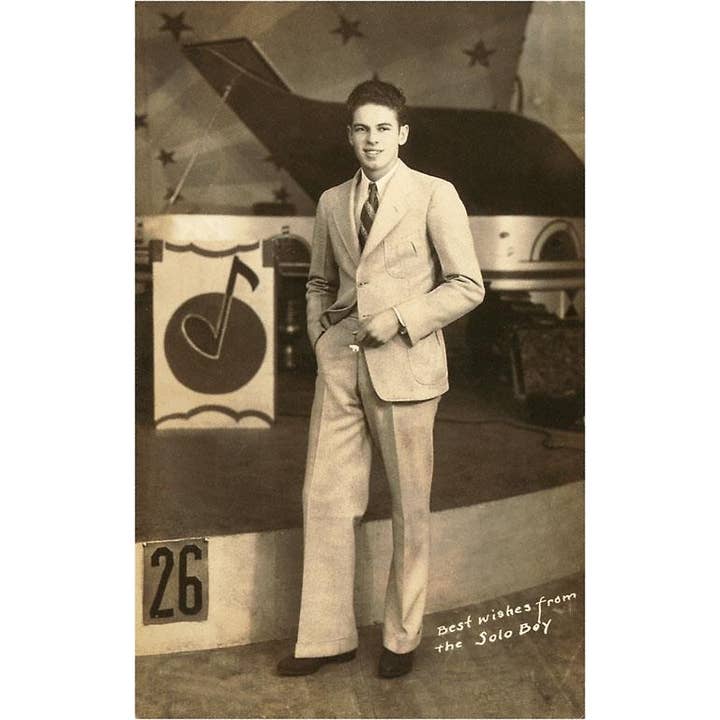 Found Image Press - Wholesale Stationery/Notecard Set - Greeting Card AP-75 Solo Boy Band Performer