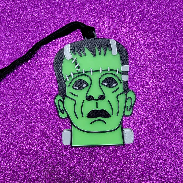 Frankenstein 3D Printed Christmas Ornament for wholesale by Printy Vibes