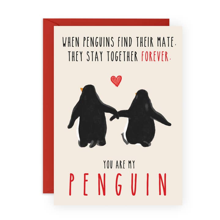 Central 23 Cards - Wholesale Love Card - YOU ARE MY PENGUIN Love Card for Him, Her