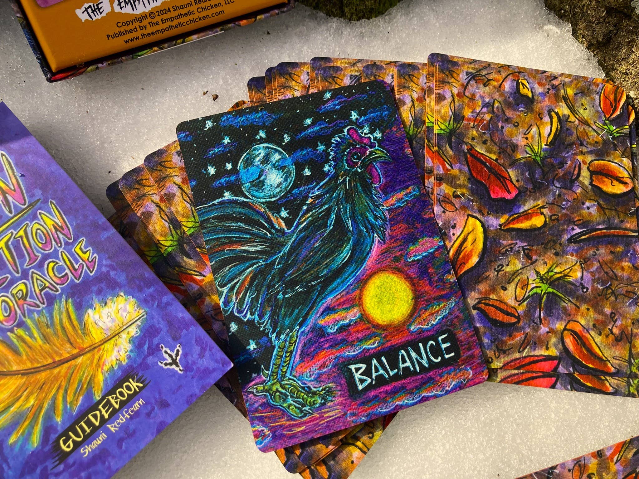 The Empathetic Chicken - Wholesale Tarot Cards - Chicken Transition Oracle Card Deck6