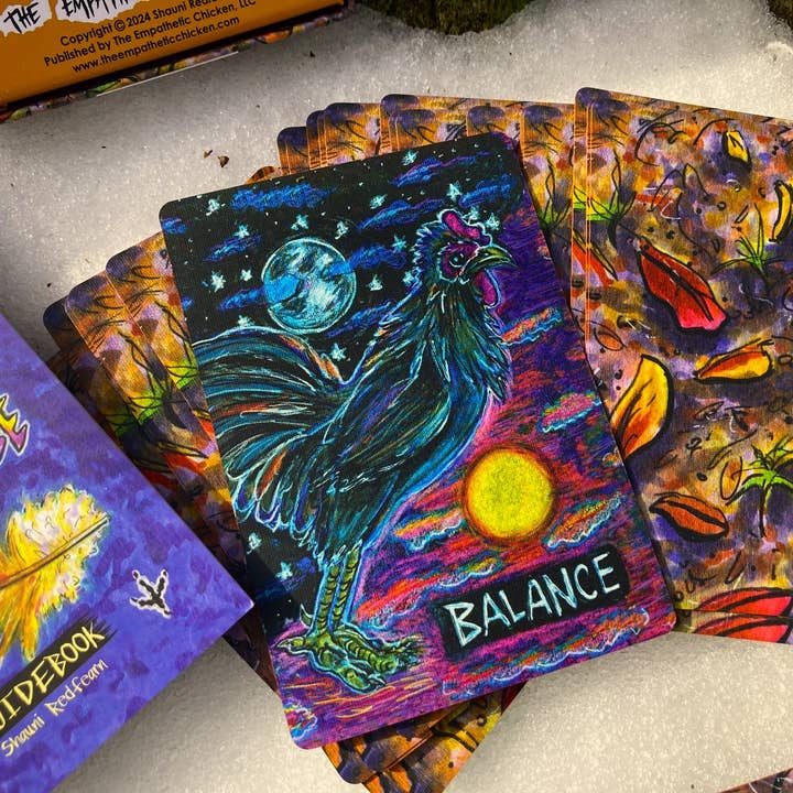 The Empathetic Chicken - Wholesale Tarot Cards - Chicken Transition Oracle Card Deck6