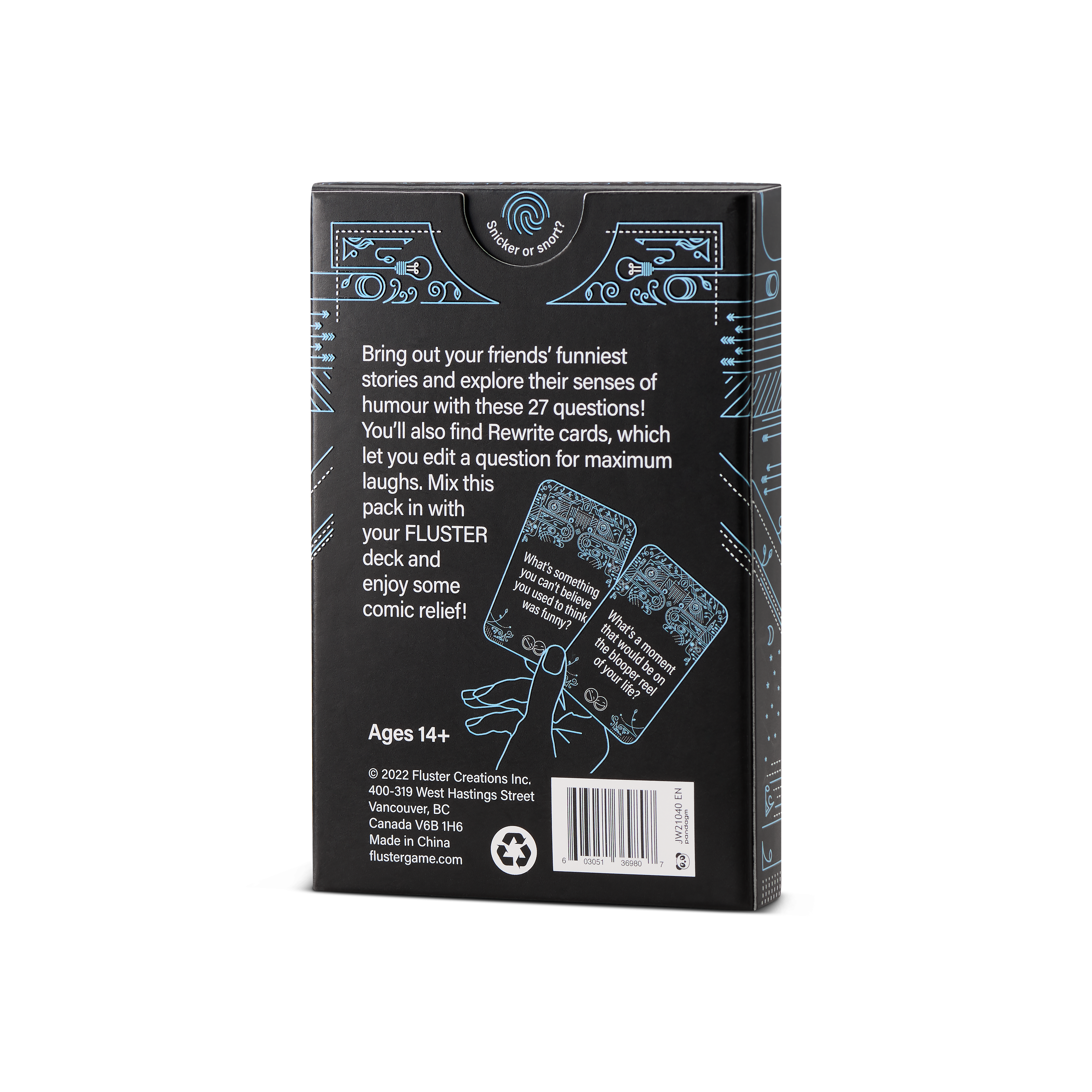 Fluster Creations - Wholesale Card Game - FLUSTER Laugh Pack: Conversation Card Game Expansion Pack9