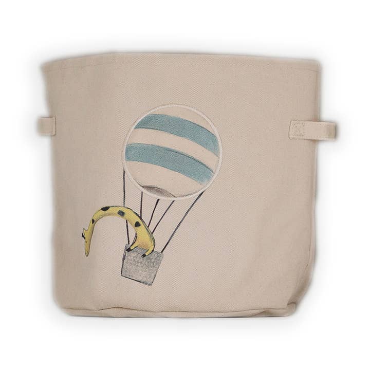 Panier de rangement et décoration pour bébé Jules la girafe pour la vente par Peppy Lu