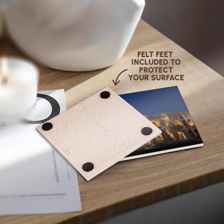 3dRose - Wholesale Coasters - 3dRose, Italy, Rome, Colosseum. Night scene at landmark., Coaster3