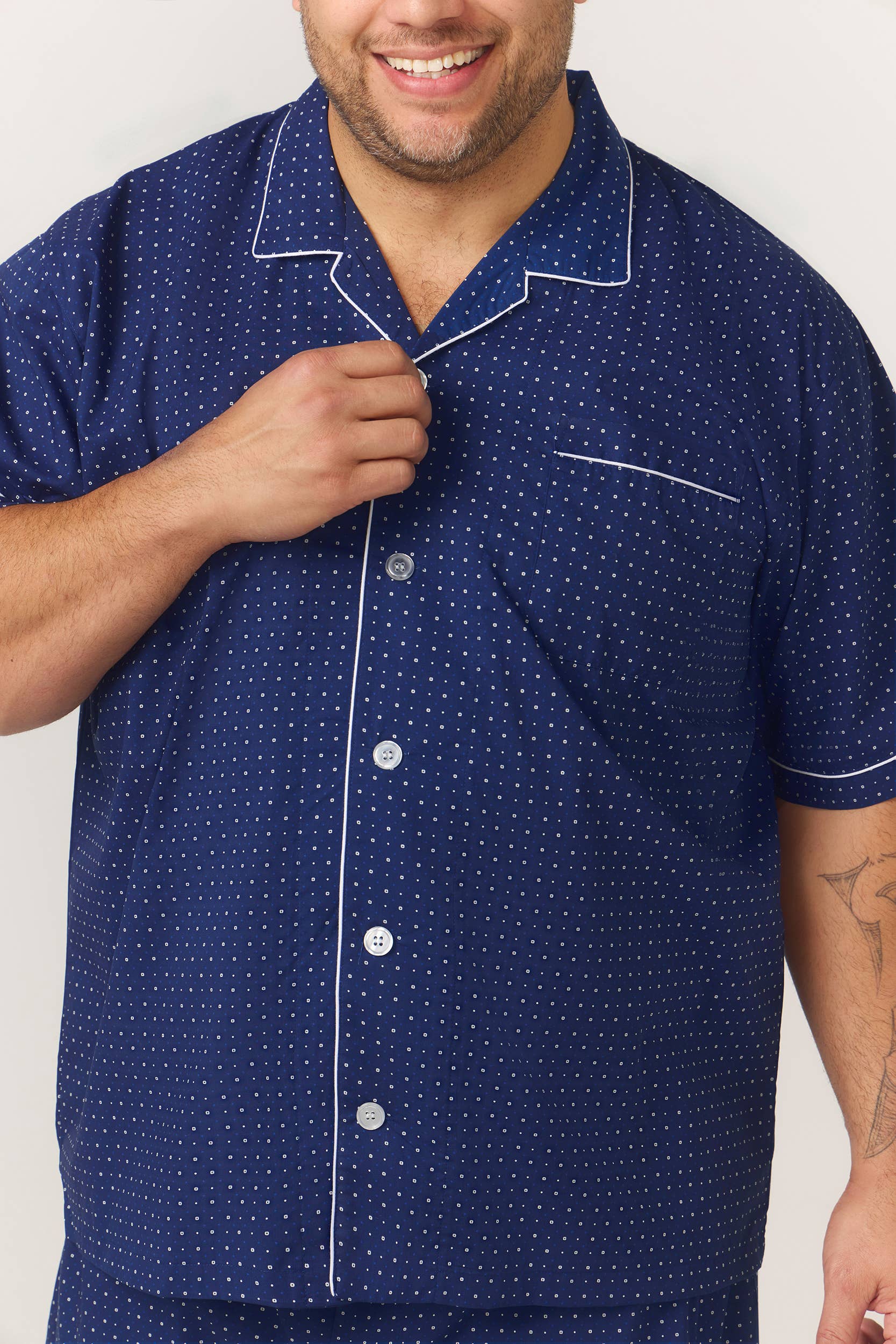 Contare | Quality Men's Sleepwear – wholesale Sleepwear set – men's – Short Sleeve Classic Set7