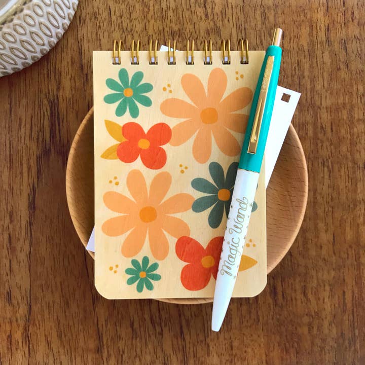 Magic Garden Gift Set - Mini Notepad & Pen for wholesale by Night Owl Paper Goods