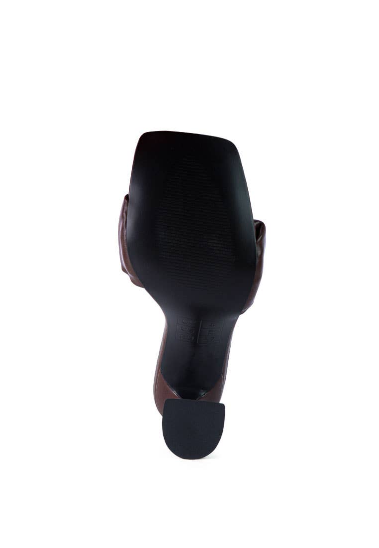 Rag Company - Wholesale High Heels - Women's - Rebel Ruched Straps Spool Heel Sandals15