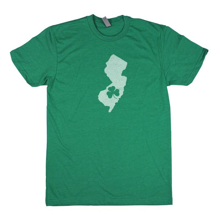 Shamrock Men's Unisex T-Shirt - New Jersey for wholesale by Home State Apparel