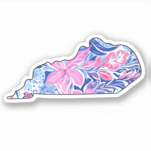 Kentucky State - Tropical Sticker - Bring Summer Vibe! for wholesale by Lake Bar Gifts