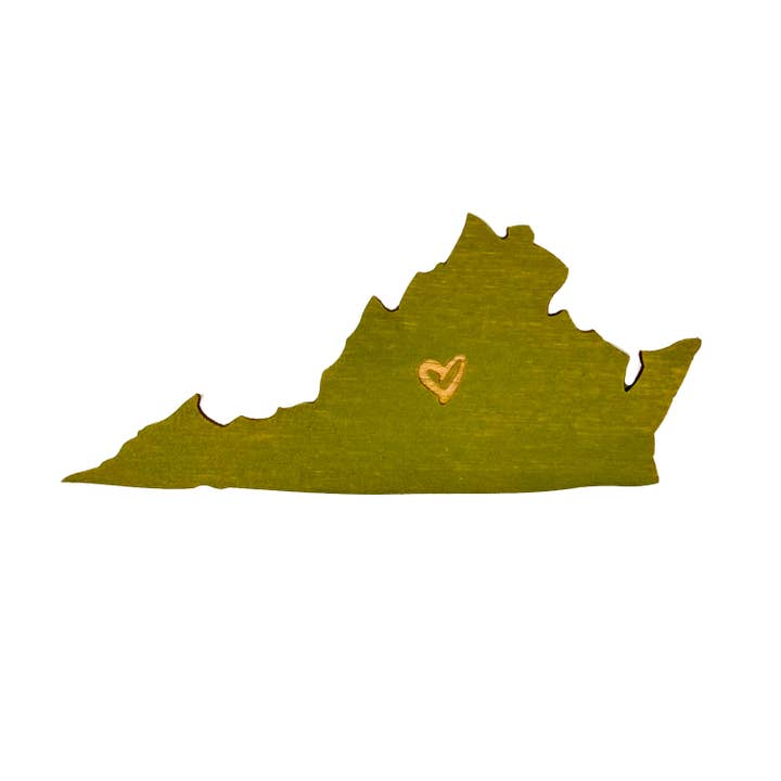 Virginia Hjärta Magnet för wholesale av SnowMade