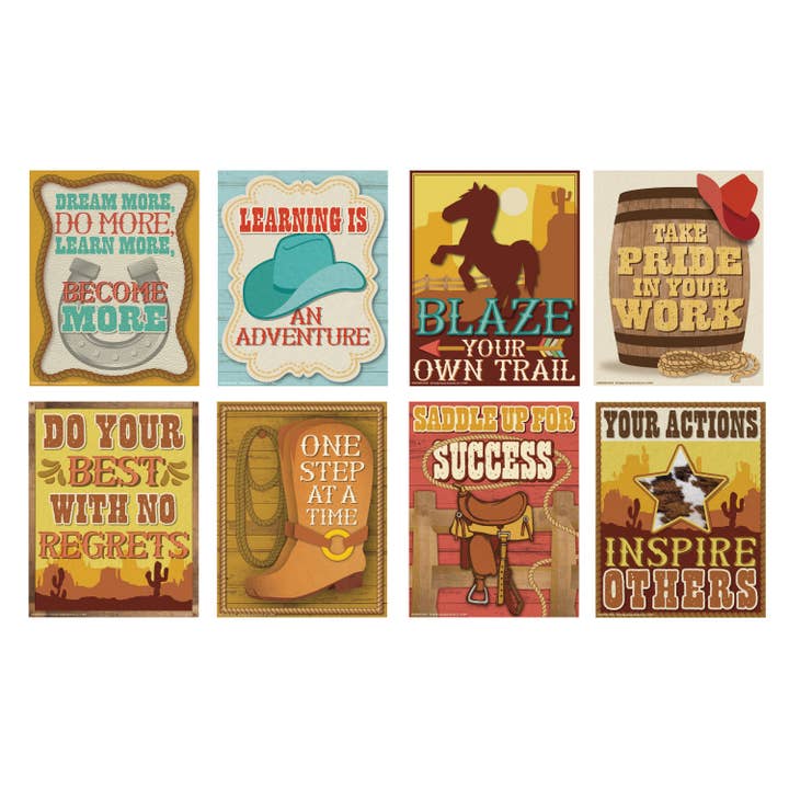 Wild Wild Classroom Mini Poster Set for wholesale by Eureka School Products