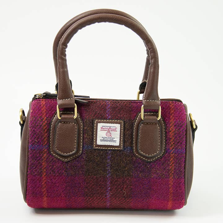 Harris Tweed Ladies Hand Bag 1/Brown for wholesale by MANAV