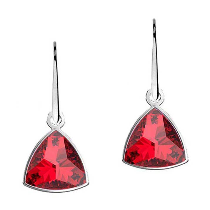 Sterling Silver Triangle Kaleido Earrings for wholesale by Las Joyas de Amanda