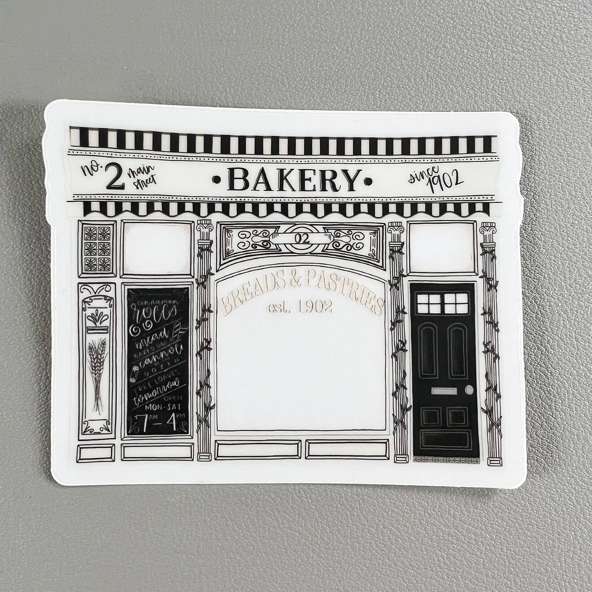 Lemon Press Studio - Wholesale Sticker - Bakery clear vinyl sticker4