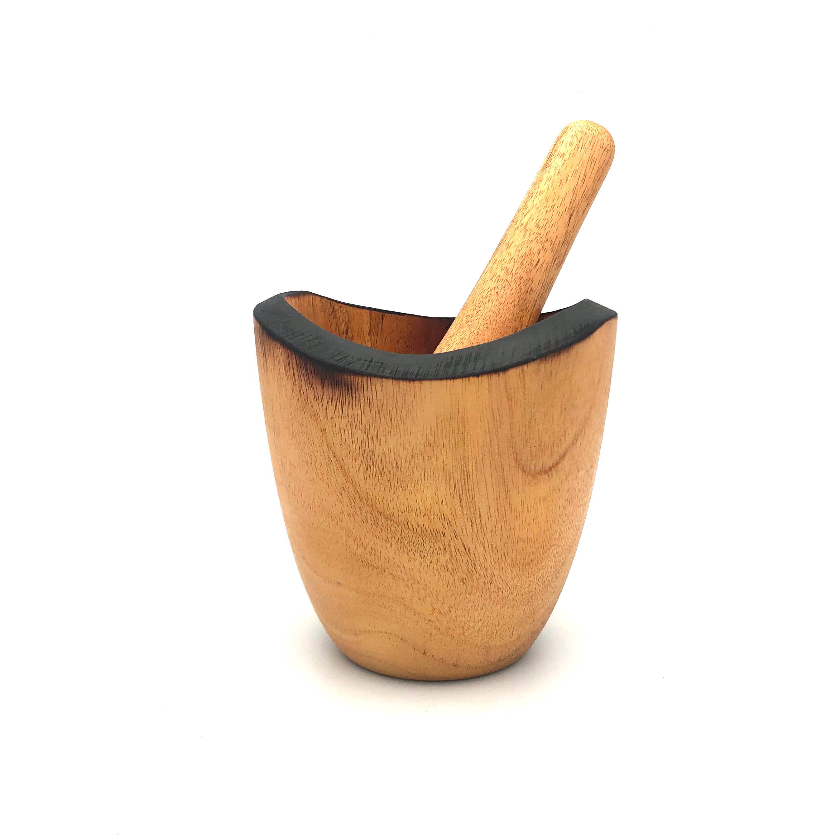 Women of the Cloud Forest - Wholesale Mortar & Pestle - Tropical Hardwood Mortar & Pestle - Rustic0