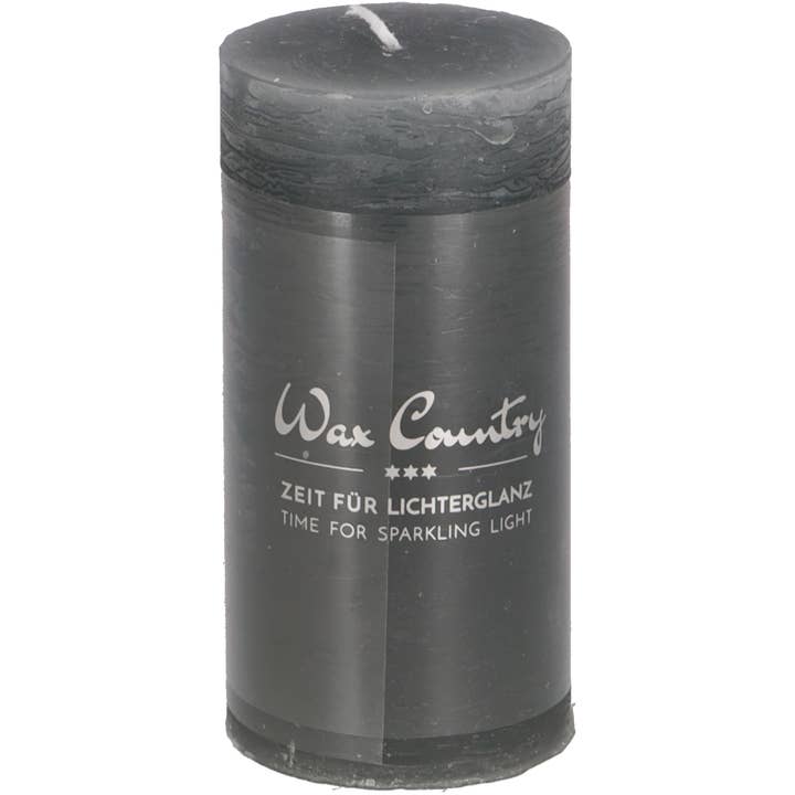 Stumpen Wax Country, H/D 120/60mm, Colorato in massa, Grigio per la vendita all'ingrosso da parte di Vosteen