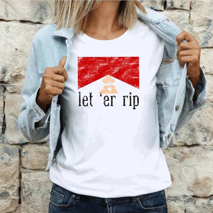 Let'er Rip T-Shirt für den Großhandel von Bar B Tees