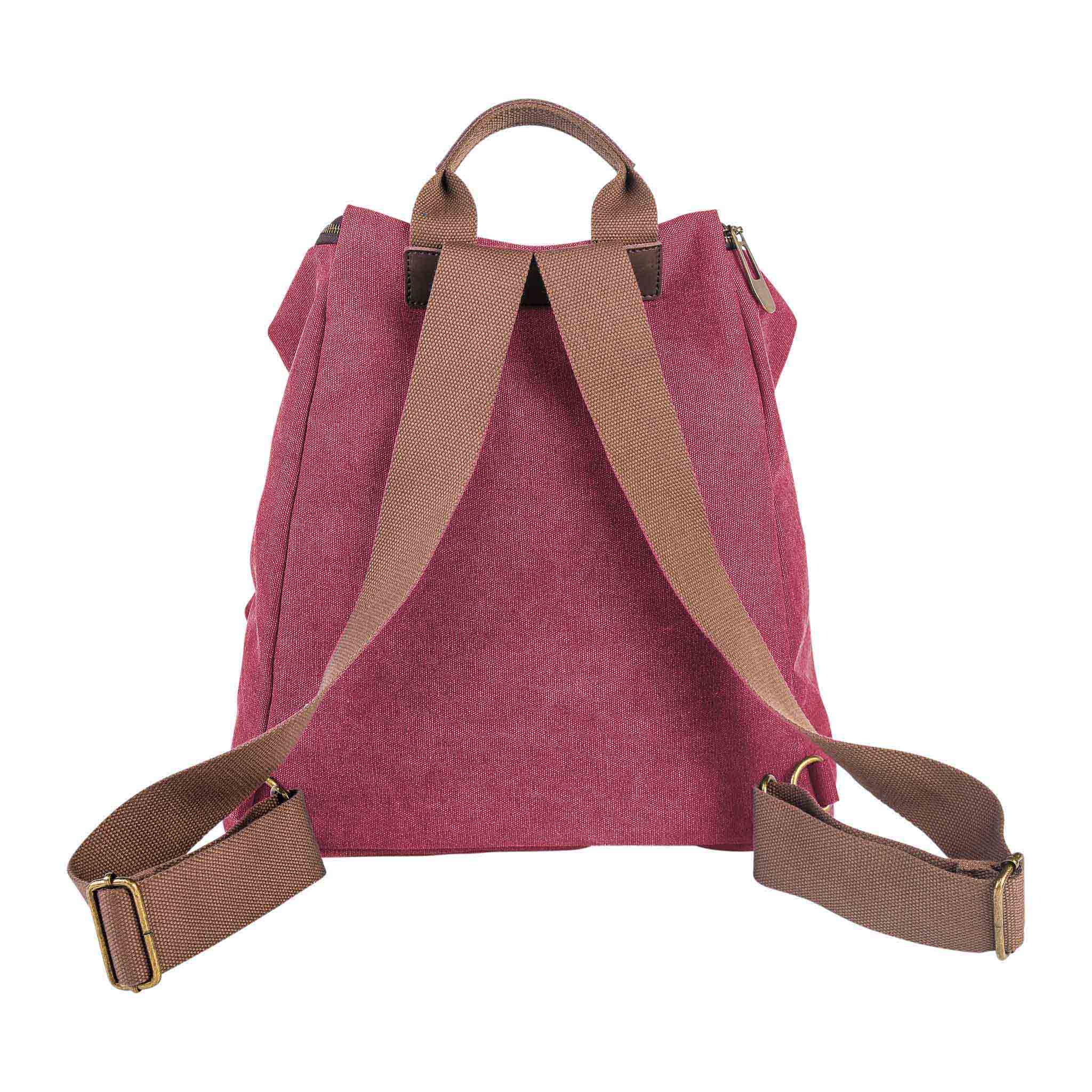 ZEDE PARIS - Wholesale Backpack - Women's - SAINT-PAUL - Canvas and leather backpack86