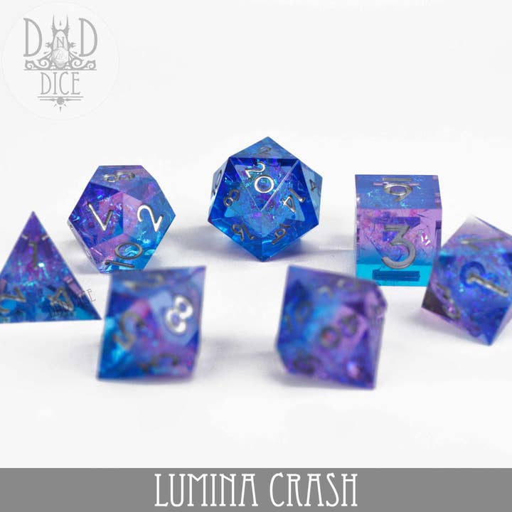 DNDDICE.COM - Wholesale Dice - Lumina Crash Handmade