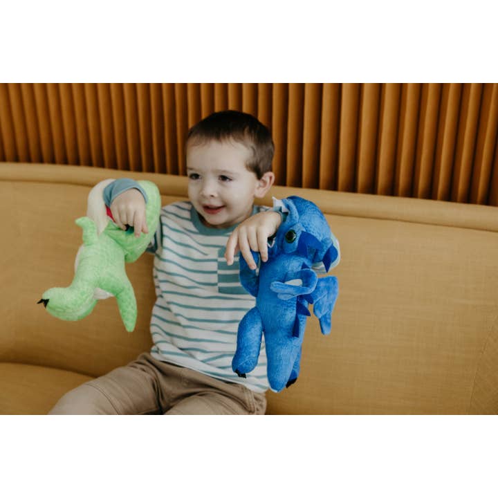 The Petting Zoo - Wholesale Stuffed/Plush Toy - Kids & Baby - Slapstix Dino T-Rex Green Jumbo Slap Bracelet 10" (24cm)