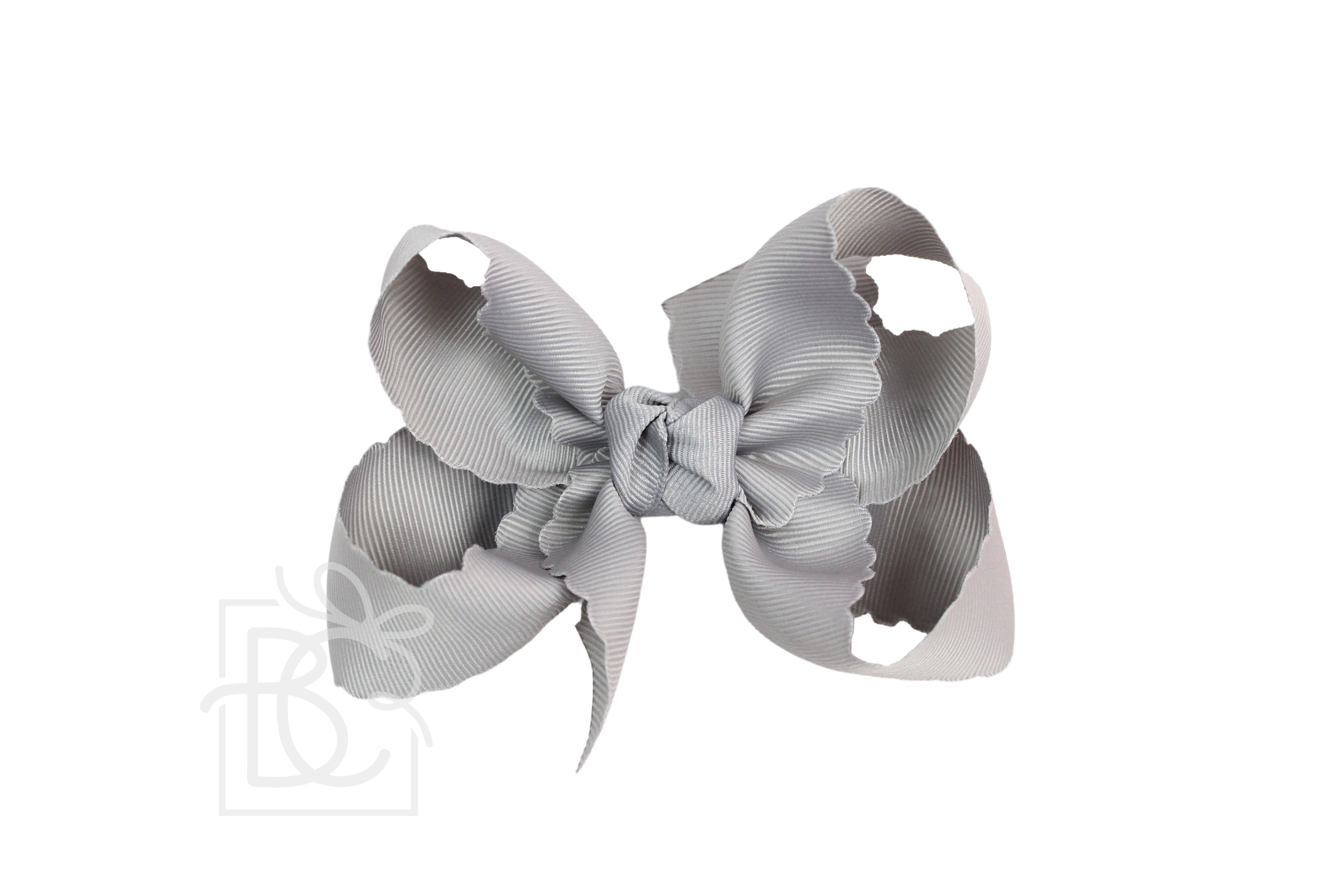 Beyond Creations, LLC – wholesale Hair bow – Kids – SCALLOPED EDGE BOW35