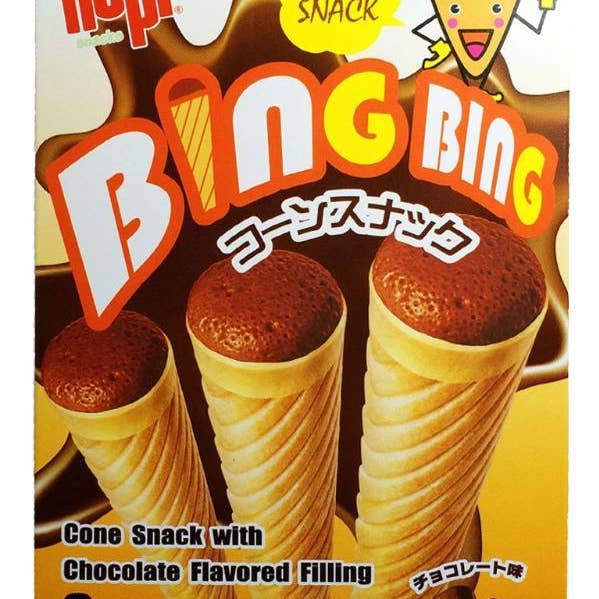 Hapi Bing Bing Chocolate Cone Snack, 2.5oz, 5ct for wholesale by Grandpa Joe's Candy Shop