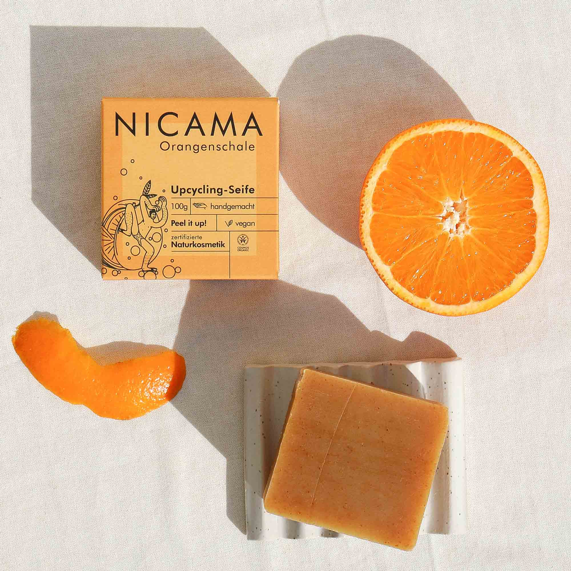 NICAMA - Wholesale Bar Soap - NICAMA - upcycling soap with orange peel1
