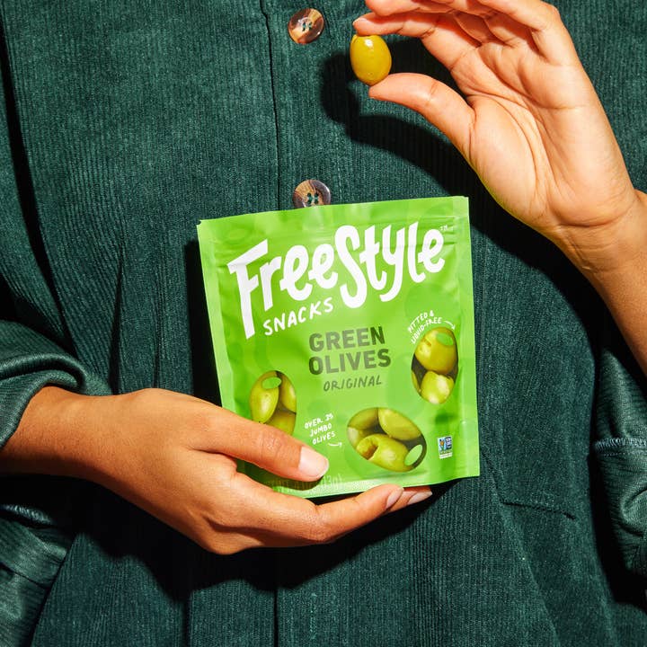 Freestyle Snacks - Vente Olives - Olives vertes - Original (paquet de 6)5