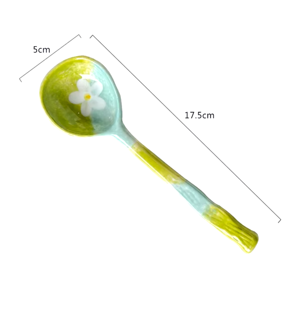 Homerely (We Cover All Import Duties) – wholesale Table spoon (cutlery) – Cute Design Ceramic Long Handle Soup Spoon2