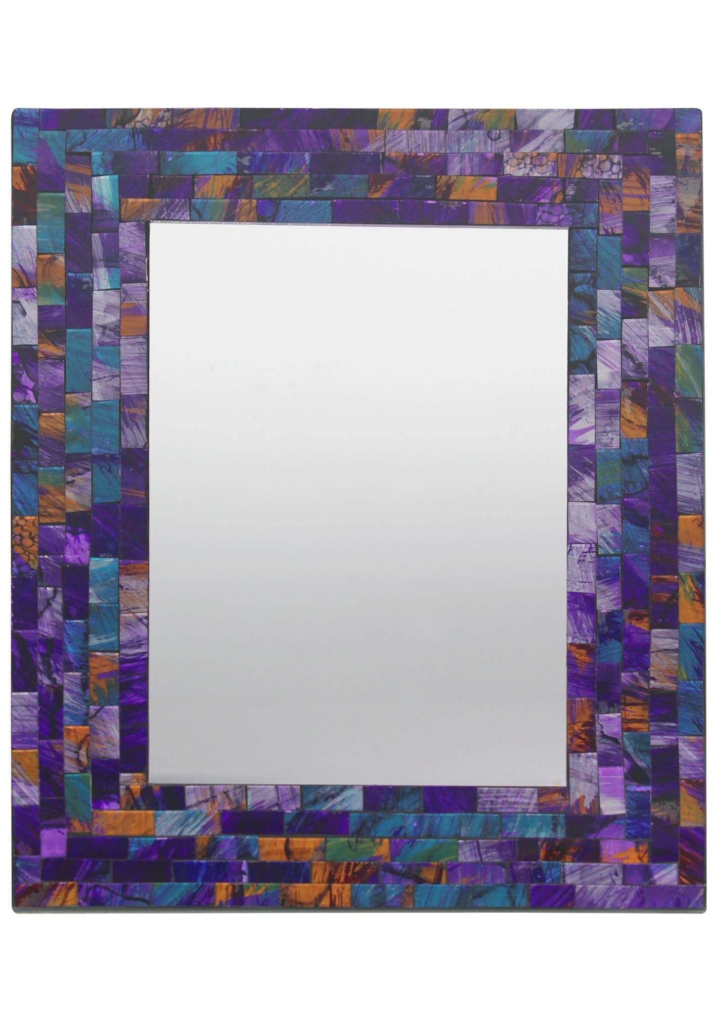 Namaste – wholesale Wall mirror – Rectangle Mosaic Wall Mirror1