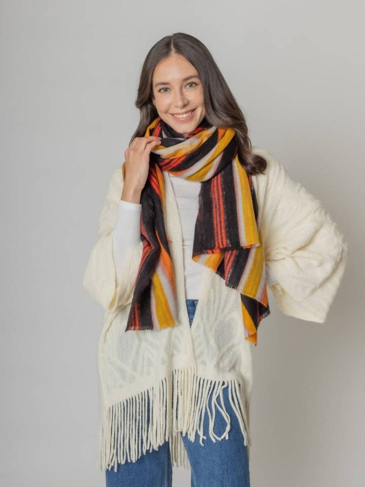 Sciarpa a righe multicolore per la vendita all'ingrosso da parte di Do Everything In Love®