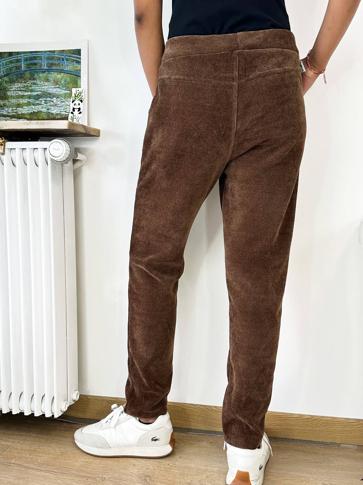 ZAFA PARIS - Vendita all'ingrosso Pantalone - Donna - 56F03P45-Panta-Jogg in velluto con tasca frontale5