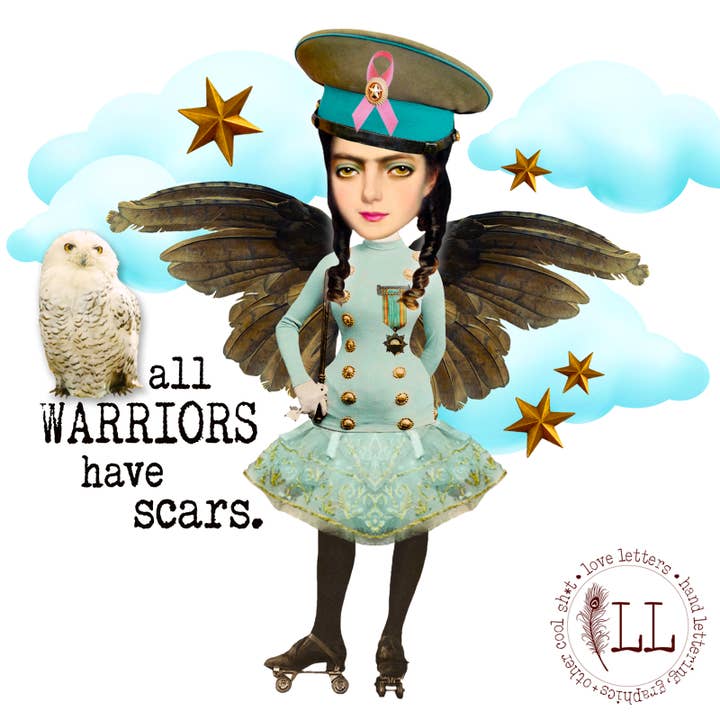 Love Letters - Wholesale Koffiemok - KANKER: Alle krijgers hebben littekens1