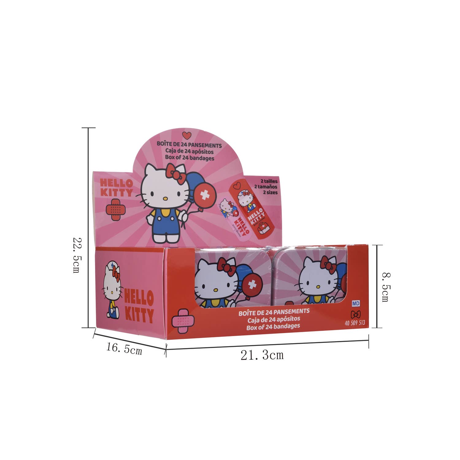 Takecare - Venta al por mayor Tiritas/vendas - 🩹 APÓSITOS HELLO KITTY – CAJA DE 24 PIEZAS10