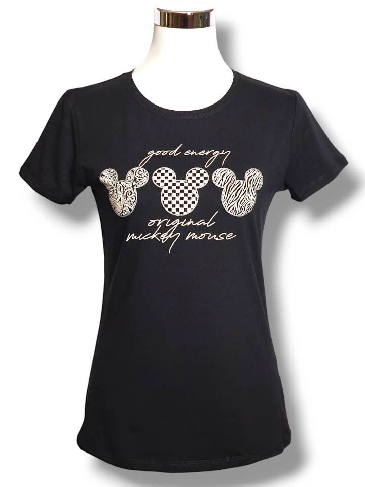 Mickey Mouse T-Shirt: Iconic Elegance with Modern Flair voor wholesale door NINEF