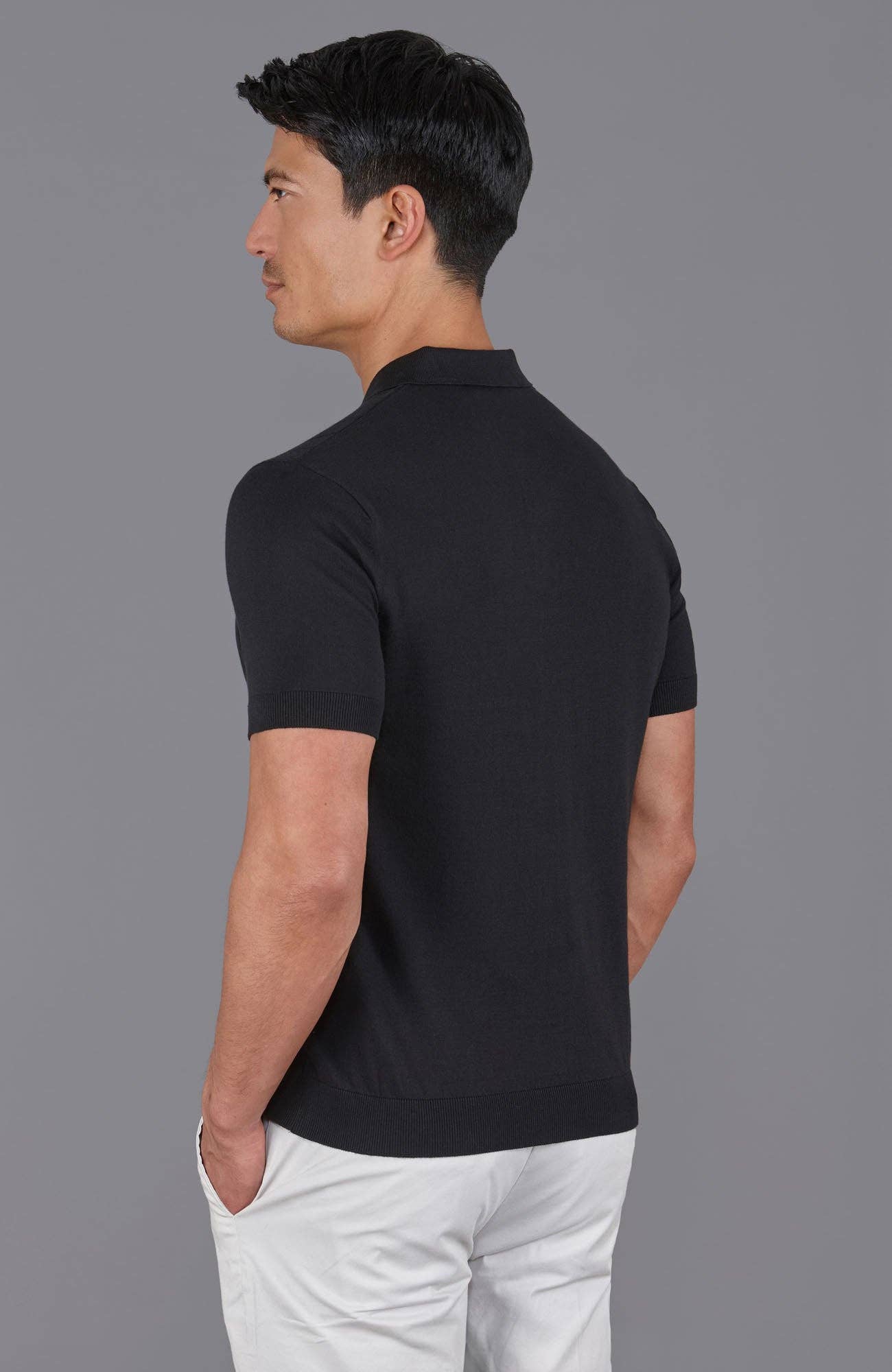 Paul James Knitwear - Wholesale Polo - Men's - Mens Ultra Fine Cotton Selection Knit Polo Shirt3