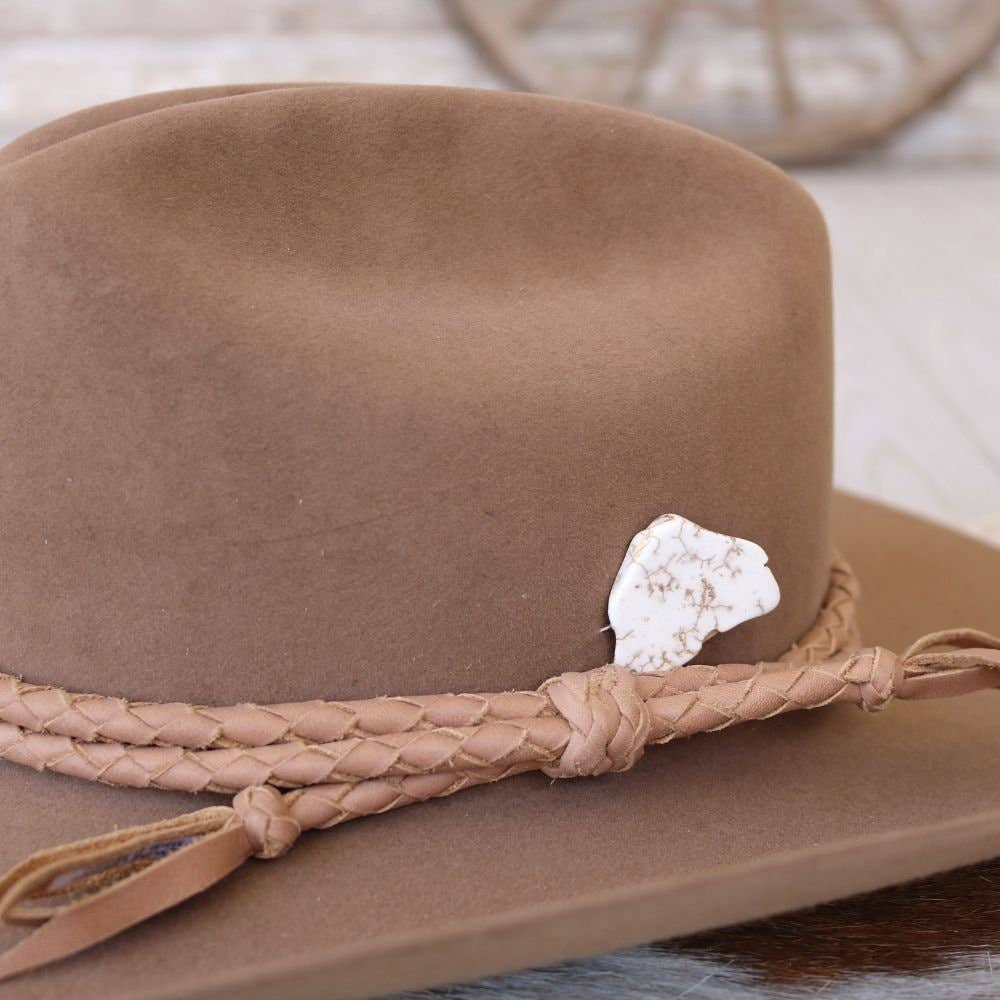 Willow Lane Hat Co. - Wholesale Hat Accessory - Women's - White Stone Hat Stick Pin1