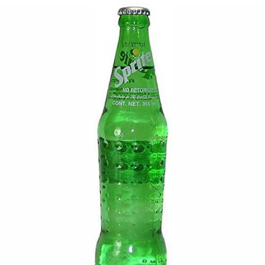 Sprite (Mexican), 12oz Glass Bottle 12ct for wholesale by Grandpa Joe's Candy Shop
