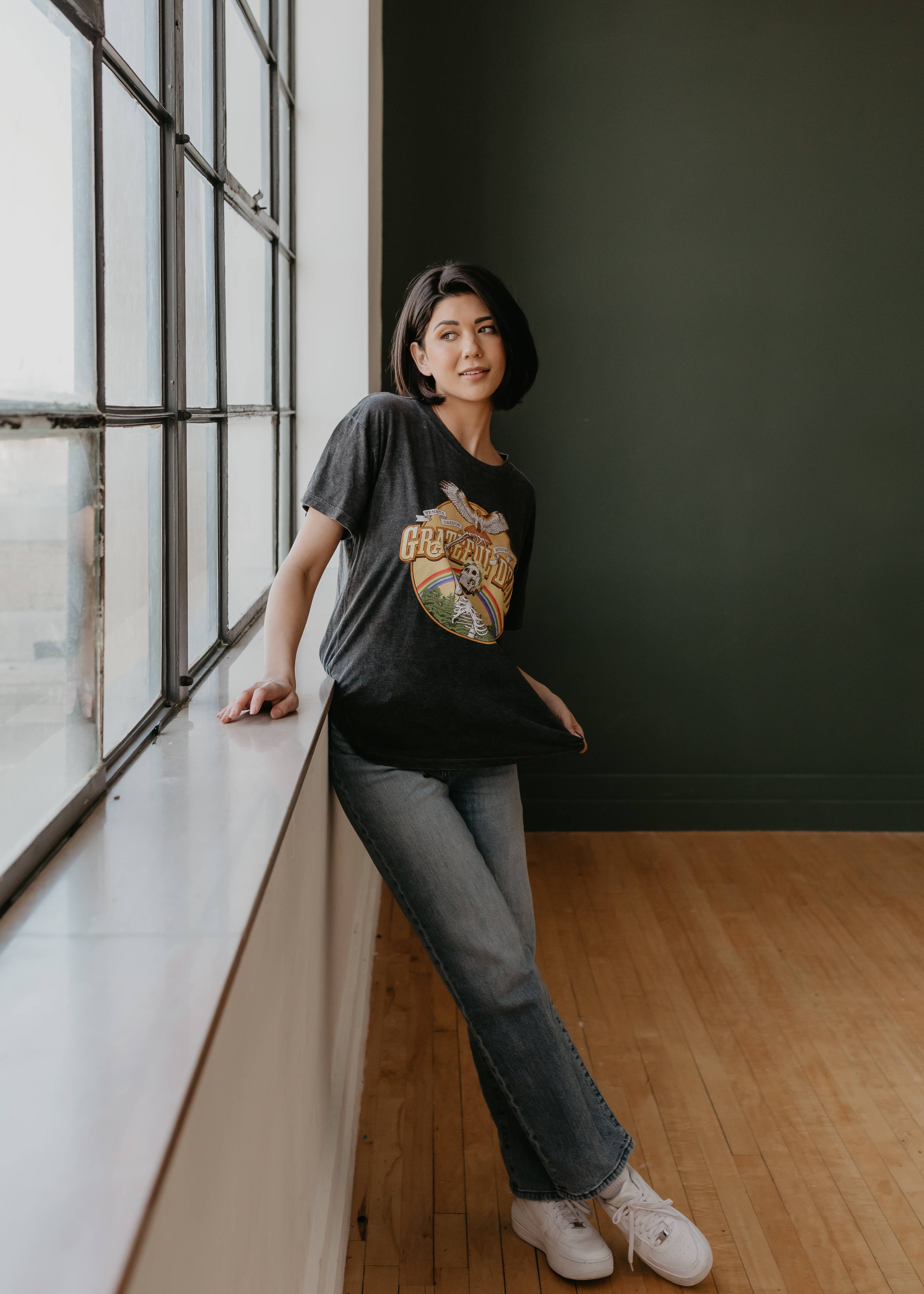 People Of Leisure - Wholesale Screen Printed T-Shirt - Women's -  Grateful Dead Classic Tee - Ideal for Sleeping In3