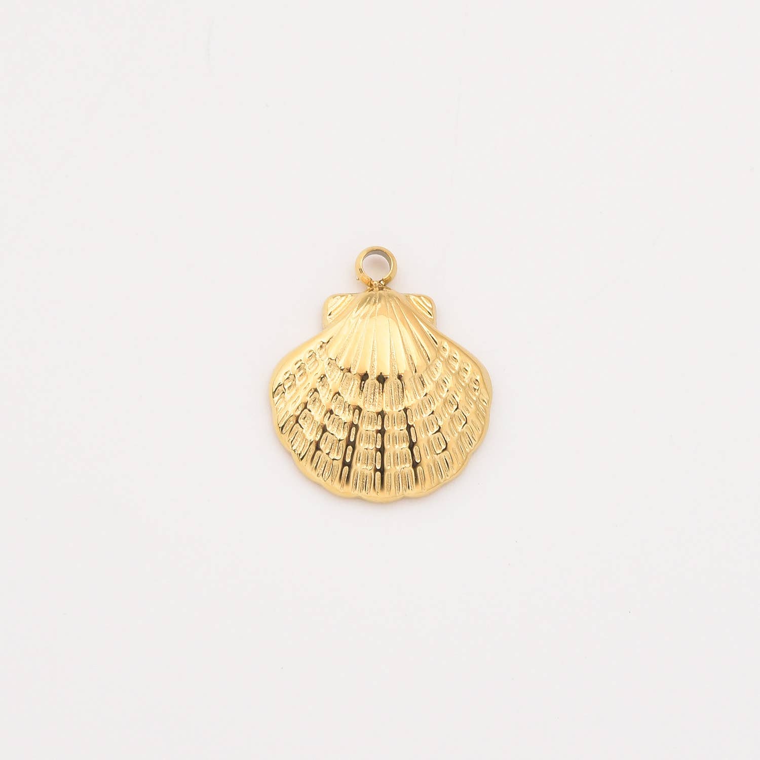 Beads Creation - Wholesale Individual Charm/Pendant - Gold Filled Shell Charm, Stainless Steel Beach, Gift, SCP008