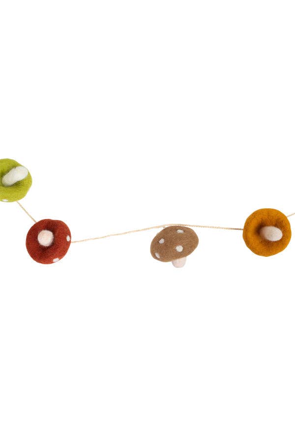 Lakhays Collection Inc. - Wholesale Bunting/Garland - Felt Mushroom Garland3