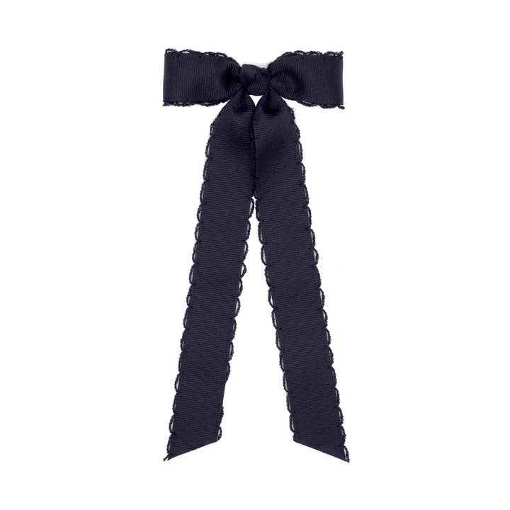 Mini Grosgrain Vlinderdas - Marineblauw voor wholesale door Aubrey Kathryn Co