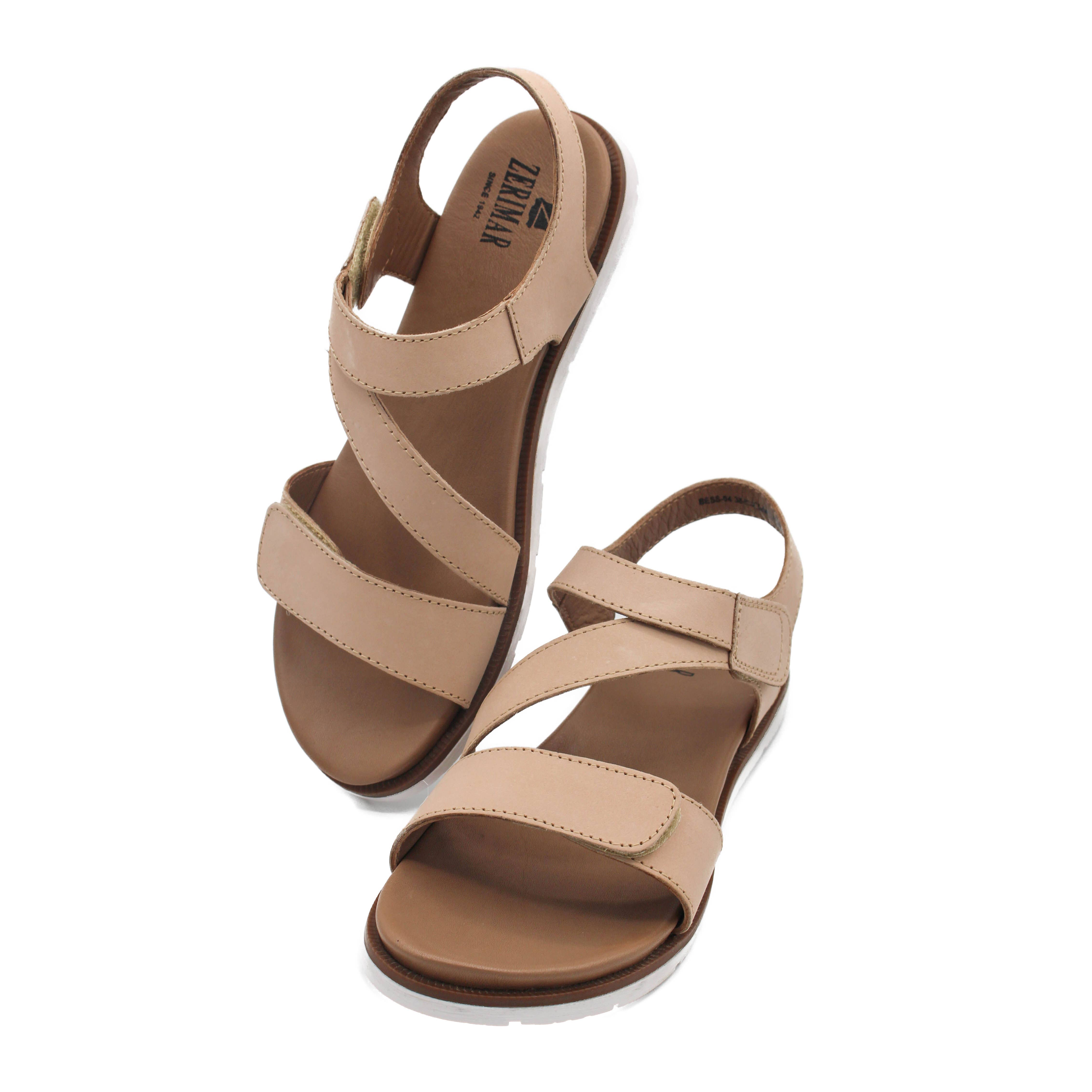 Zerimar 1942 - Vente Sandales – femme - Sandales en cuir pour femmes, confortables avec semelle antidérapante9