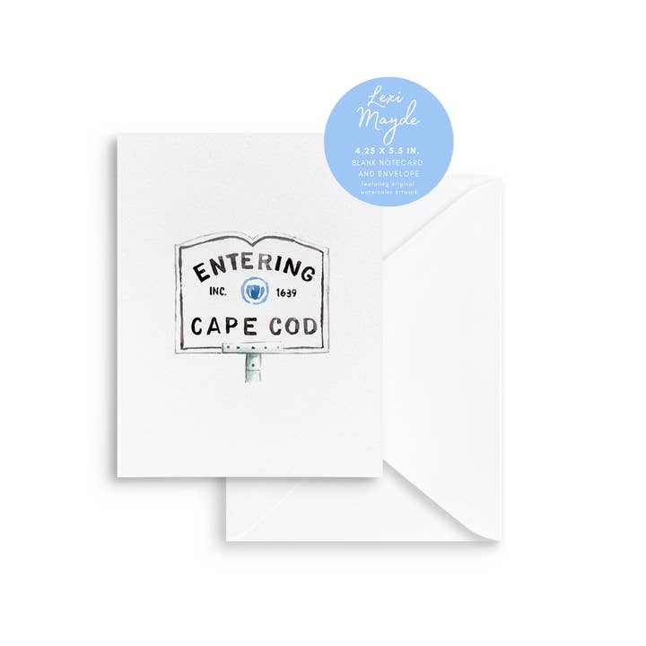 Lexi Mayde - Wholesale Everyday Greeting Card - "Entering Cape Cod" Watercolor Greeting Cards 2