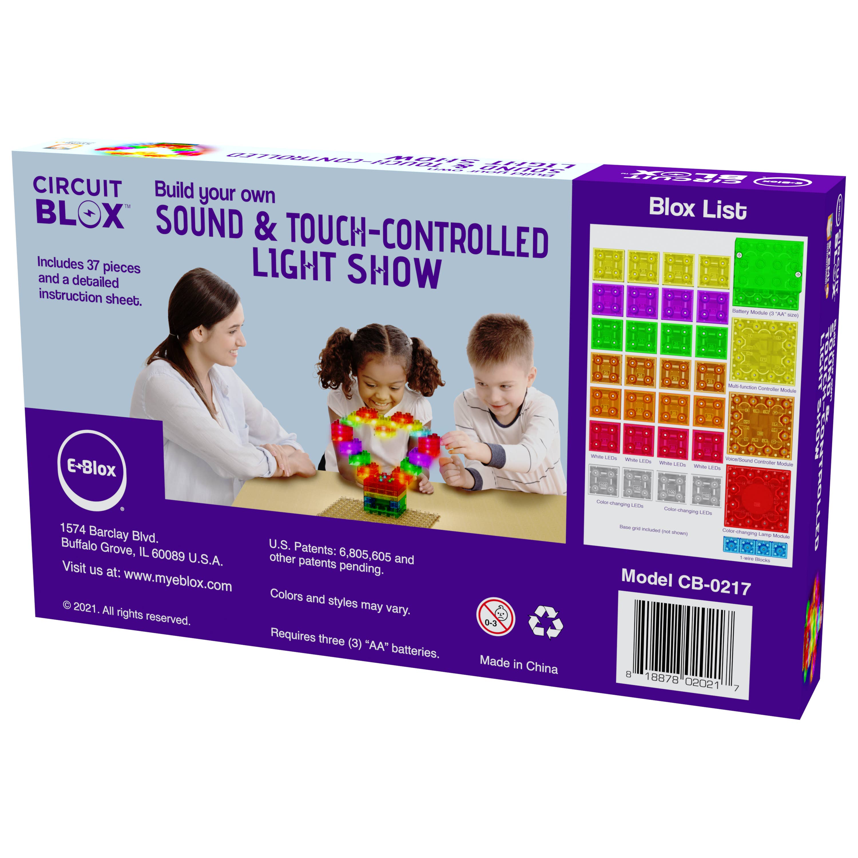 EBlox - Wholesale Building Set - Kids - E-Blox Touch and Sound Controlled Light Show5