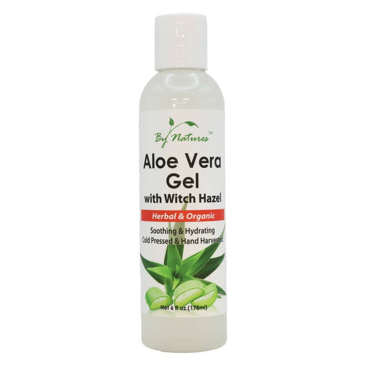 KT Supply - Wholesale Aloe Spray/Cream - By Natures Aloe Vera Gel With Witch Hazel, 6 Oz.