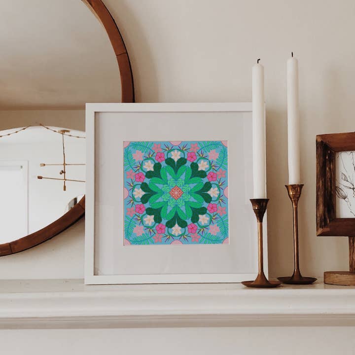 Caleidoscopio tropical 12 x 12 pulgadas para venta al por mayor de Taylor Stonebarger Creations